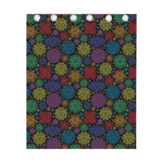 Seven Chakras Flowers Pattern Print Curtain