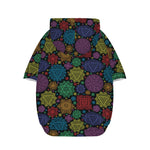 Seven Chakras Flowers Pattern Print Dog Zip Up Hoodie