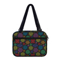 Seven Chakras Flowers Pattern Print Double Strap Bible Bag