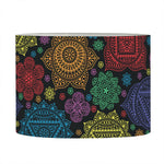 Seven Chakras Flowers Pattern Print Drum Lamp Shade