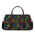 Seven Chakras Flowers Pattern Print Duffel Bag