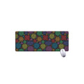 Seven Chakras Flowers Pattern Print Extended Mouse Pad