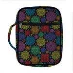 Seven Chakras Flowers Pattern Print Front Pocket Bible Bag