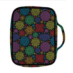 Seven Chakras Flowers Pattern Print Front Pocket Bible Bag