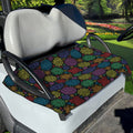 Seven Chakras Flowers Pattern Print Golf Cart Seat Cover