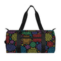Seven Chakras Flowers Pattern Print Gym Bag