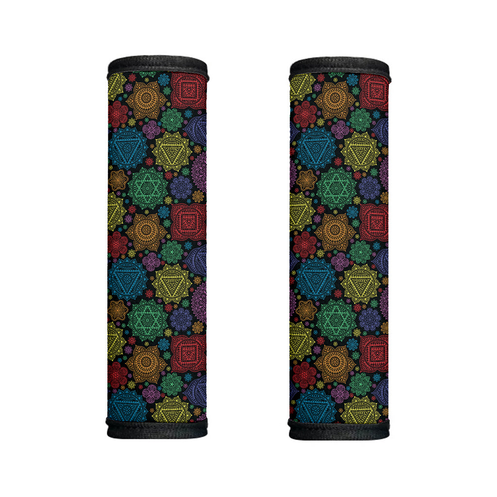 Seven Chakras Flowers Pattern Print Handle Covers