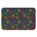 Seven Chakras Flowers Pattern Print Indoor Door Mat