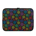 Seven Chakras Flowers Pattern Print Laptop Sleeve