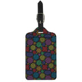 Seven Chakras Flowers Pattern Print Luggage Tag