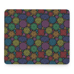 Seven Chakras Flowers Pattern Print Mouse Pad