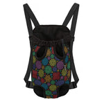 Seven Chakras Flowers Pattern Print Pet Carrier Backpack