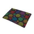Seven Chakras Flowers Pattern Print Pet Cooling Mat Cover