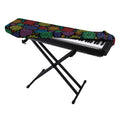 Seven Chakras Flowers Pattern Print Piano Keyboard Cover