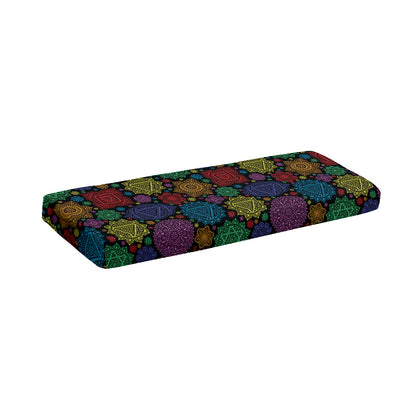 Seven Chakras Flowers Pattern Print Piano Keyboard Cover