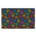 Seven Chakras Flowers Pattern Print Polyester Doormat