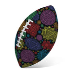 Seven Chakras Flowers Pattern Print Rugby Ball