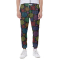 Seven Chakras Flowers Pattern Print Joggers