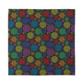 Seven Chakras Flowers Pattern Print Silk Bandana