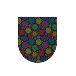Seven Chakras Flowers Pattern Print Toilet Lid Cover