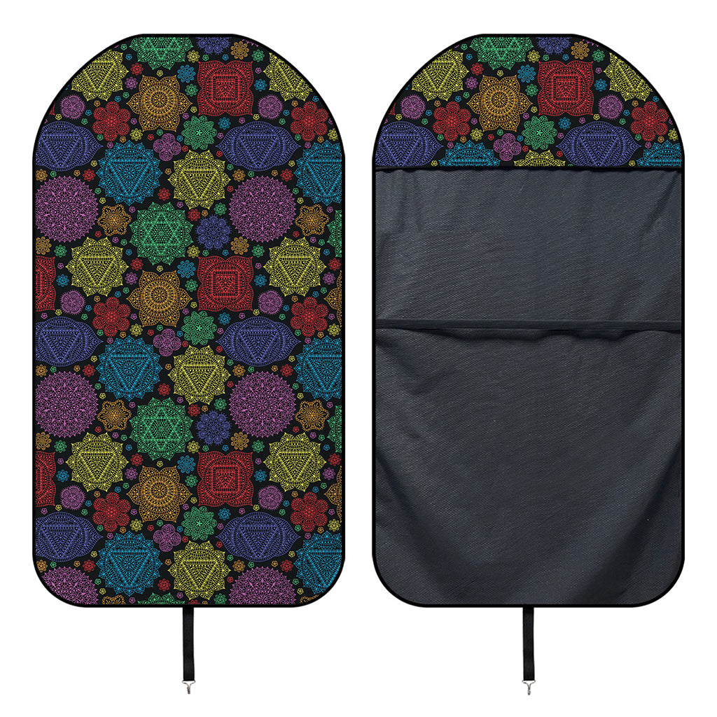 Seven Chakras Flowers Pattern Print Waterproof Car Seat Cover