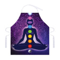 Seven Chakras Mandala Print Adjustable Apron