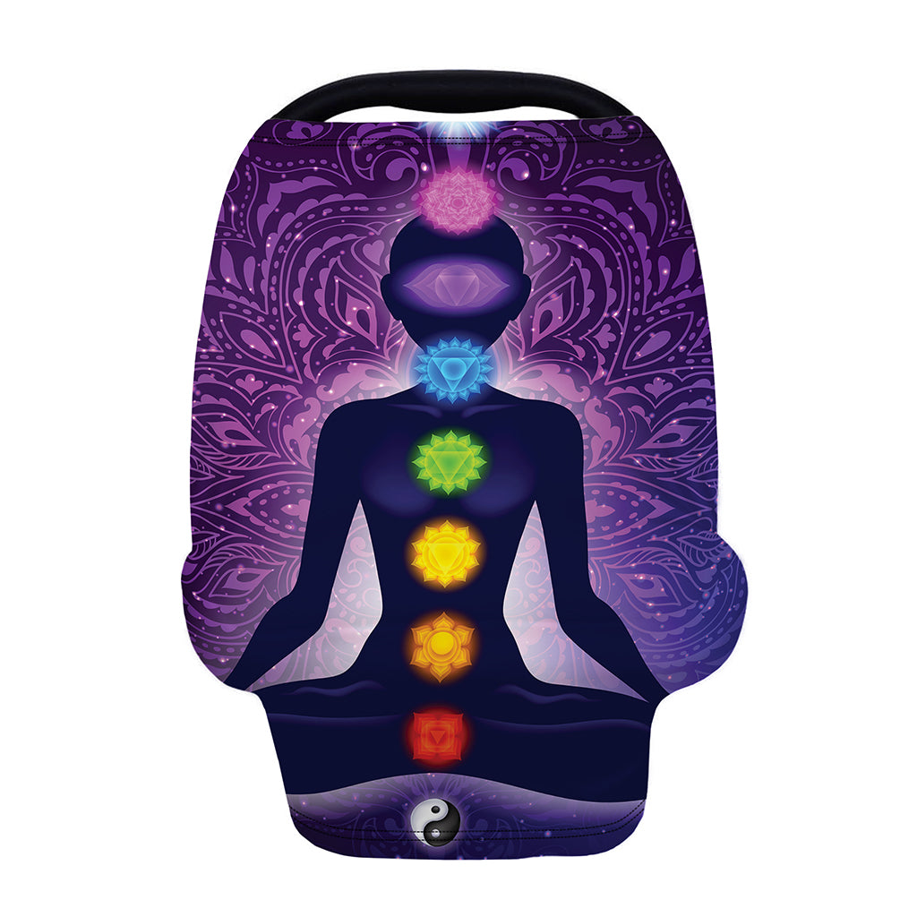Seven Chakras Mandala Print Baby Seat Cover