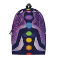 Seven Chakras Mandala Print School Backpack