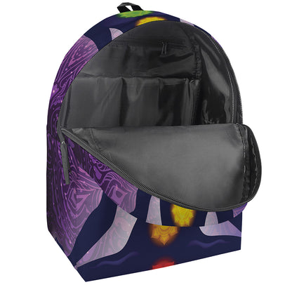 Seven Chakras Mandala Print Backpack
