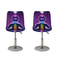 Seven Chakras Mandala Print Bar Stool Covers
