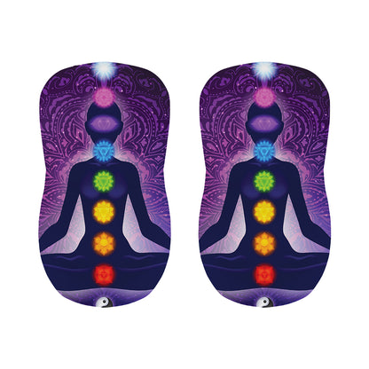 Seven Chakras Mandala Print Bar Stool Covers