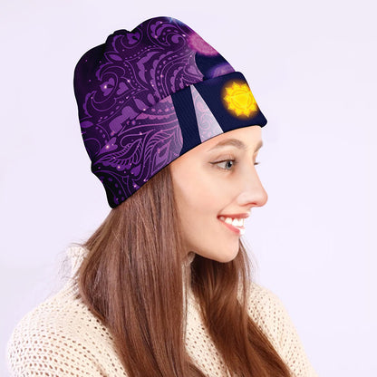 Seven Chakras Mandala Print Beanie