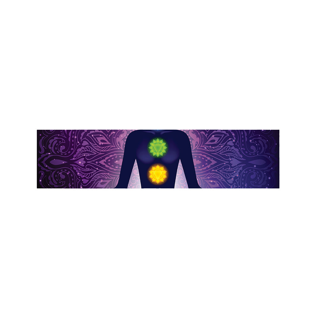 Seven Chakras Mandala Print Bed Runner