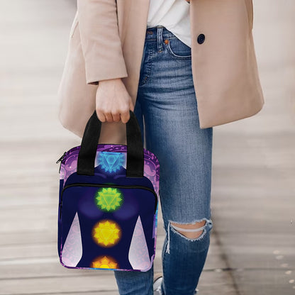 Seven Chakras Mandala Print Bible Tote Bag