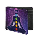 Seven Chakras Mandala Print Bifold Wallet