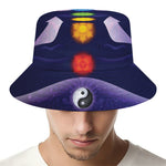 Seven Chakras Mandala Print Bucket Hat