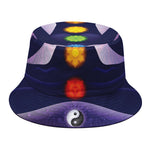Seven Chakras Mandala Print Bucket Hat