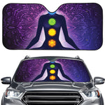 Seven Chakras Mandala Print Car Windshield Sun Shade