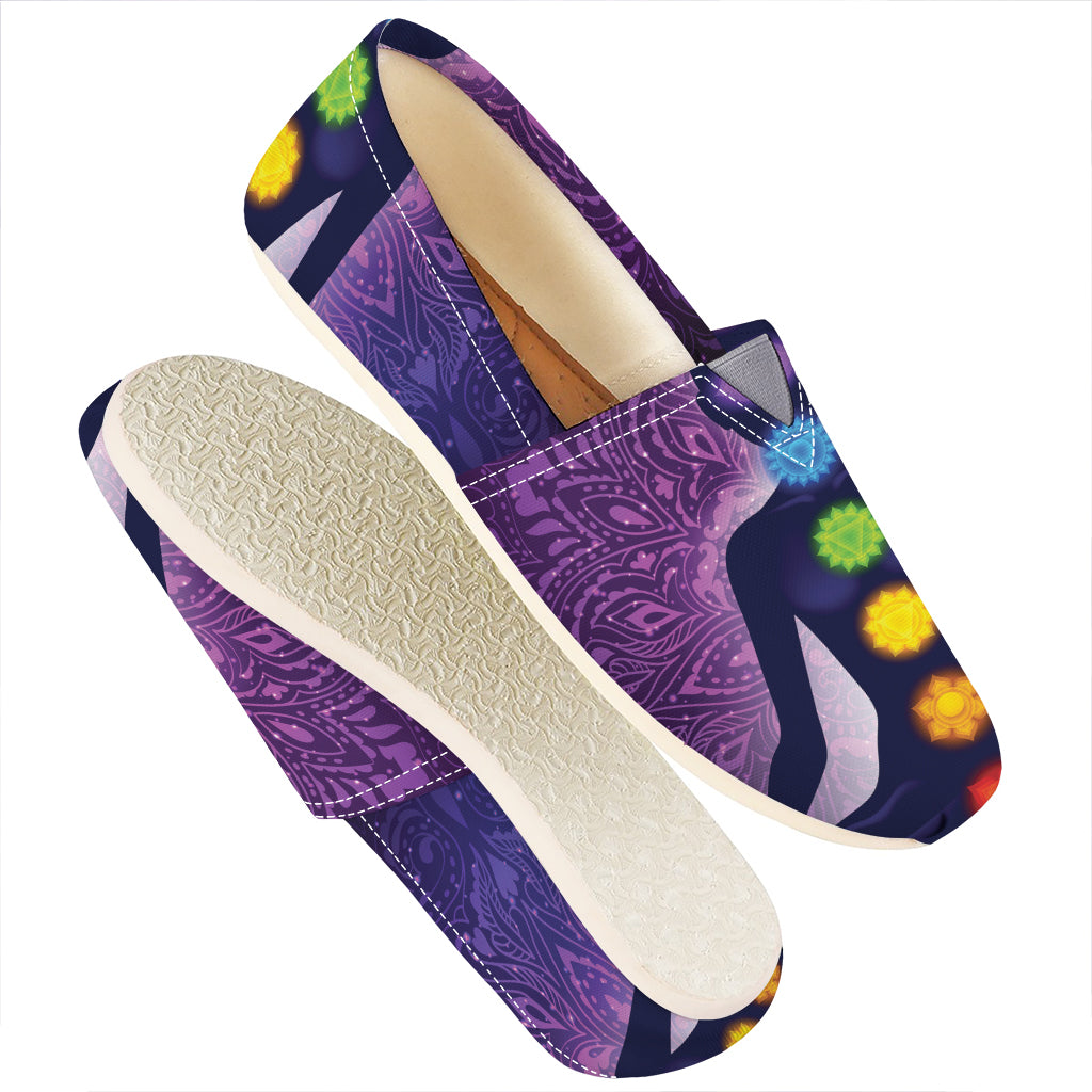 Seven Chakras Mandala Print Casual Shoes