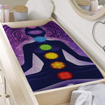 Seven Chakras Mandala Print Changing Pad Cover