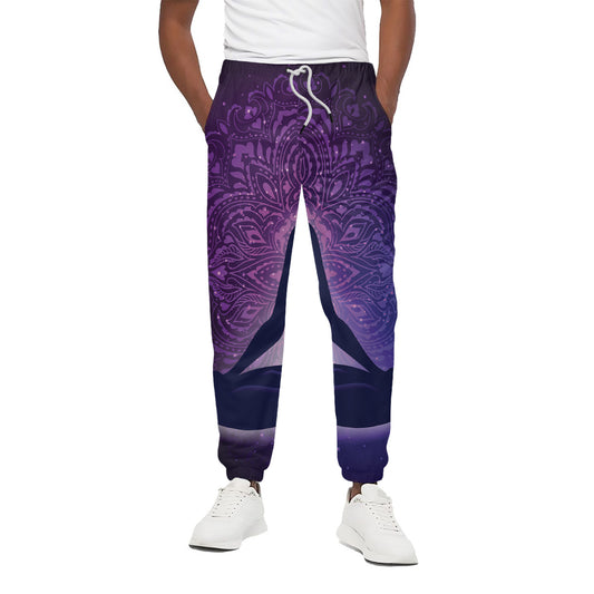 Seven Chakras Mandala Print Cotton Pants