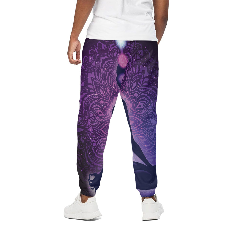 Seven Chakras Mandala Print Cotton Pants