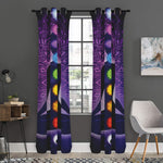 Seven Chakras Mandala Print Curtain