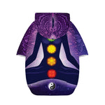 Seven Chakras Mandala Print Dog Zip Up Hoodie