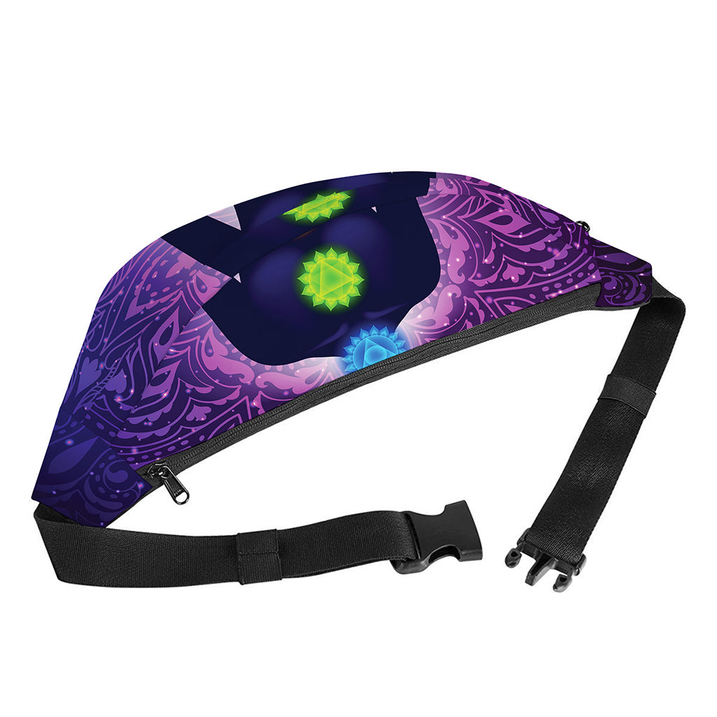 Seven Chakras Mandala Print Fanny Pack