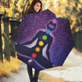Seven Chakras Mandala Print Foldable Umbrella
