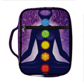 Seven Chakras Mandala Print Front Pocket Bible Bag