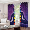 Seven Chakras Mandala Print Grommet Curtains