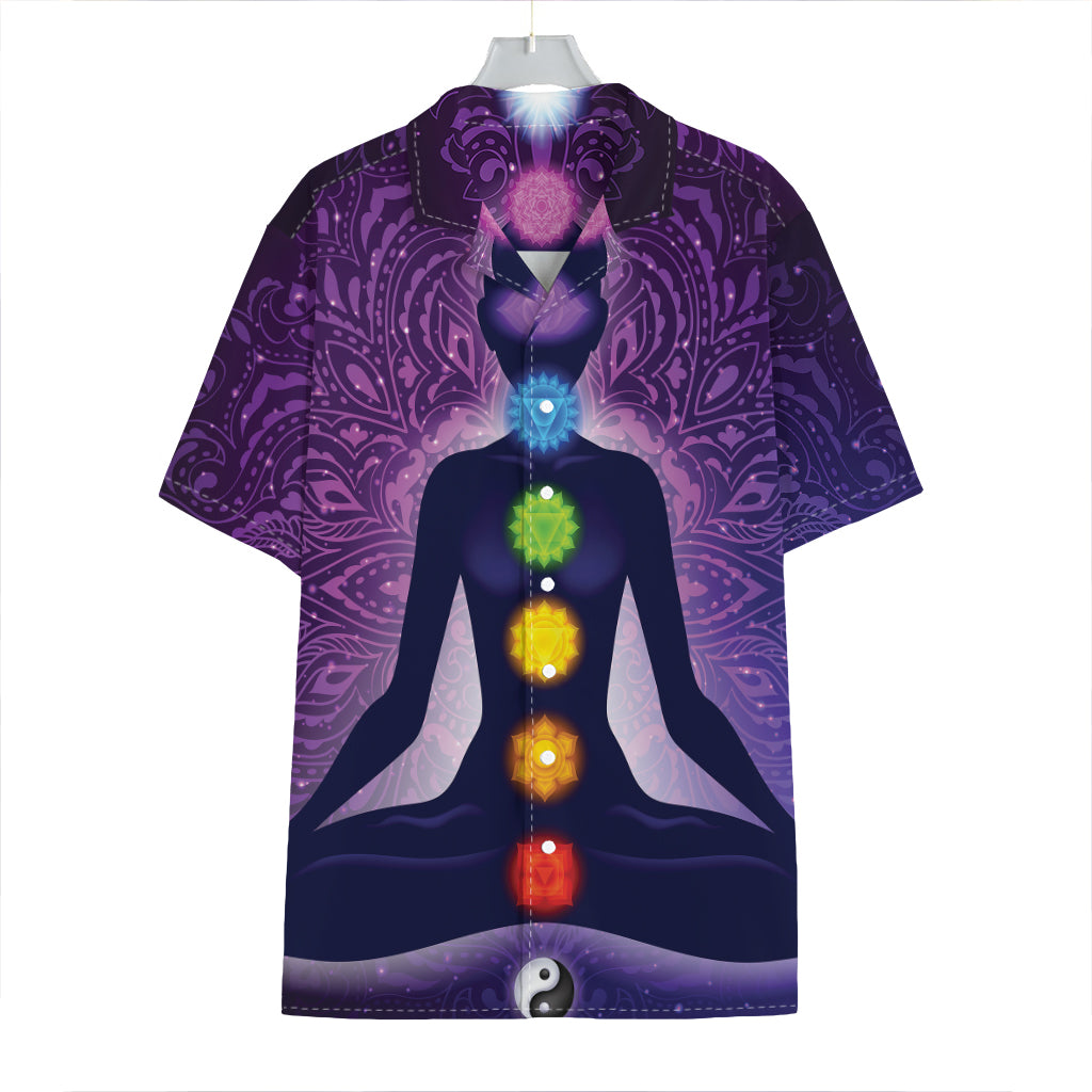 Seven Chakras Mandala Print Hawaiian Shirt