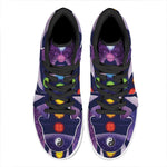 Seven Chakras Mandala Print High Top Leather Sneakers